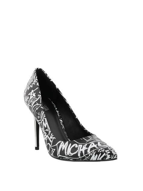 michael kors claire graffiti leather pump|Claire Graffiti Leather Pump .